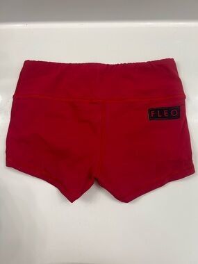 Fleo Hot Red Women's Bike Shorts